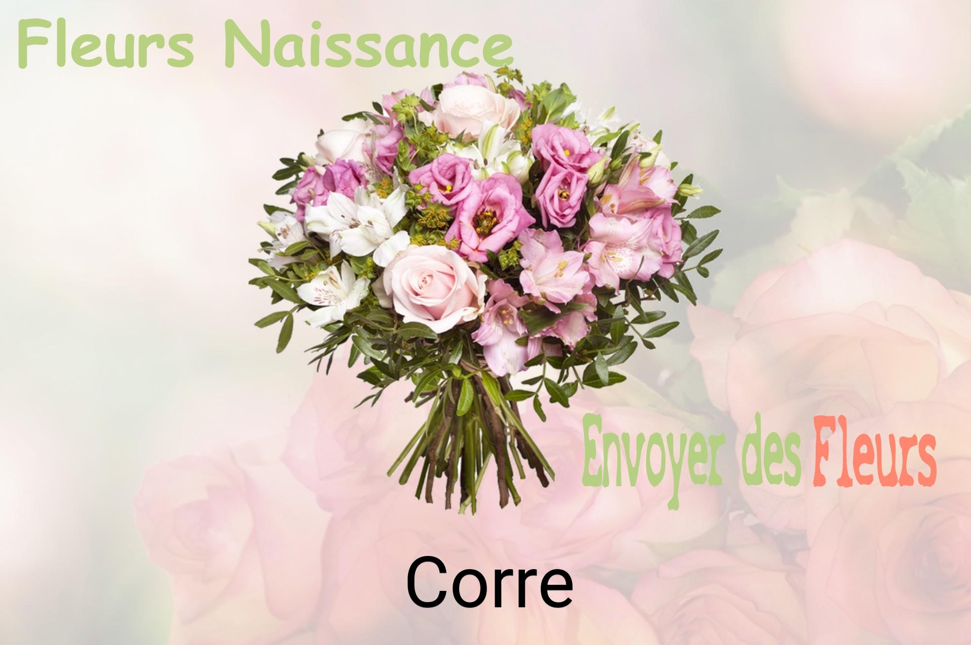 Bouquet de fleurs de naissance livré à Corre